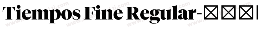 Tiempos Fine Regular字体转换